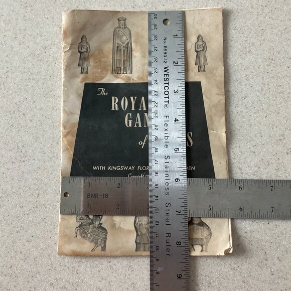 Vintage 1947 Royal Game of Chess Florentine Chessmen Instruction Booklet Only - Picture 12 of 12